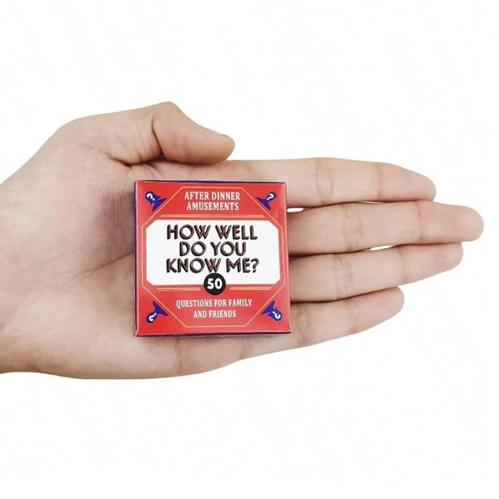 Trendbay How Well Do You Know Me? 50-Question Dinner Party Card Game for Families & Friends
