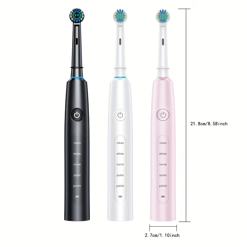 Trendbay Electric Rotating Toothbrush Set with 8 Brush Heads