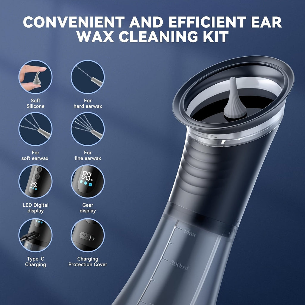 Trendbay Electric Ear Wax CleaneElectric Ear Wax Cleaner – Dual-Chamber, 3 Modes, USB-C