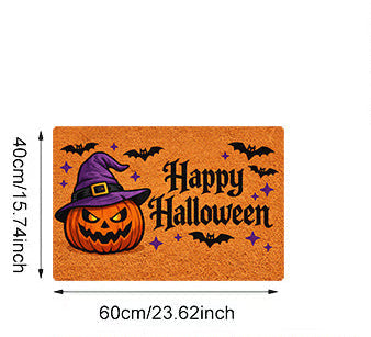 Trendbay Halloween Pumpkin Entrance Door Mat – 2D Flat Printed