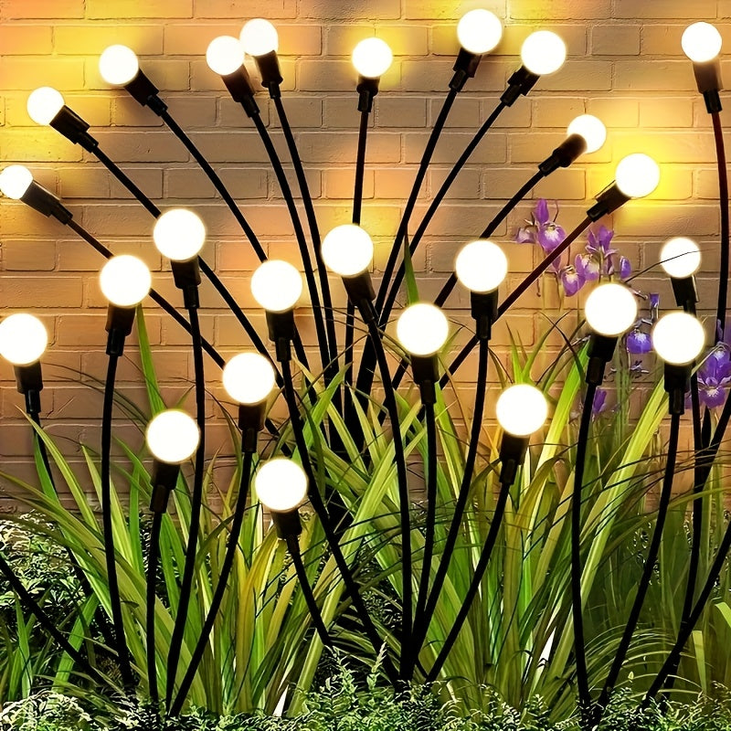 Trendbay 6-Head Warm White Solar Firefly Garden Light – 73cm