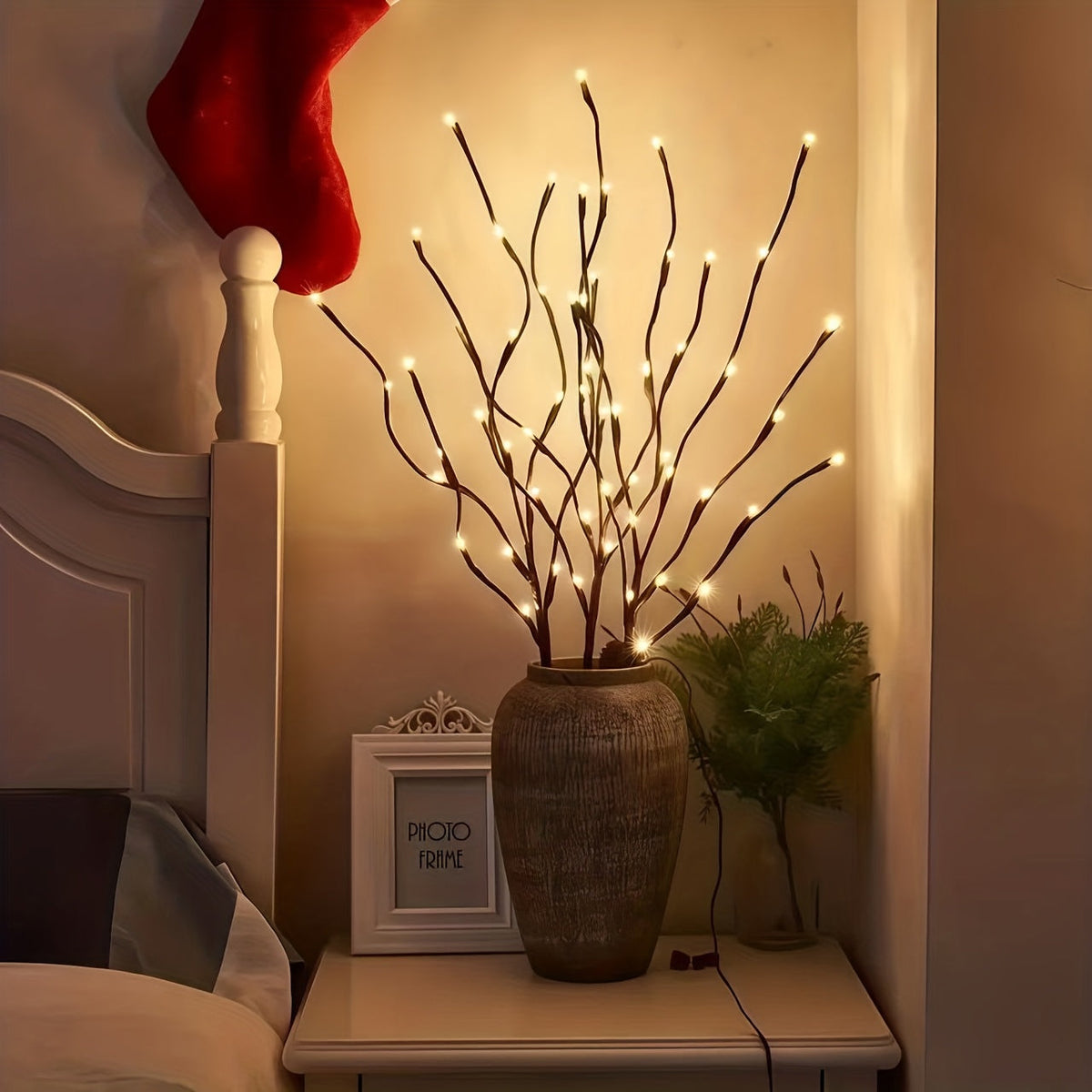 Trendbay Simulated Tree Branch LED Lights Battery Powered 20LED 2pcs