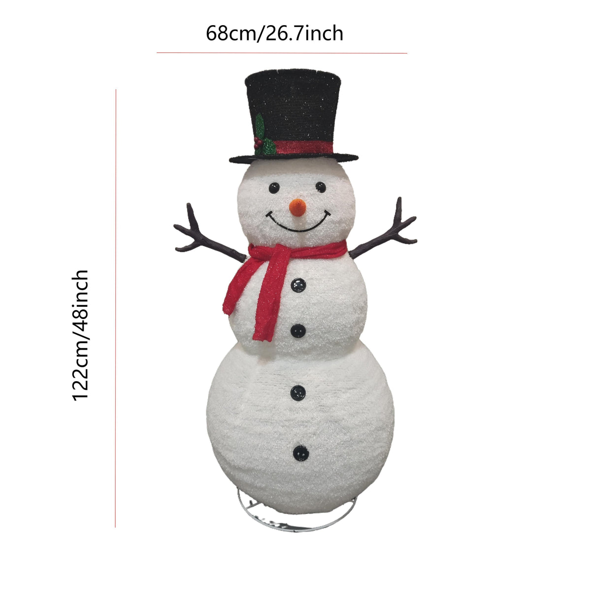 Trendbay 48-Inch Inflatable Snowman Indoor/Outdoor Decor