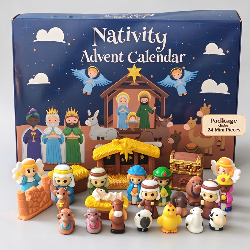 Trendbay 2026 Nativity Advent Calendar 24-Day Christmas Countdown