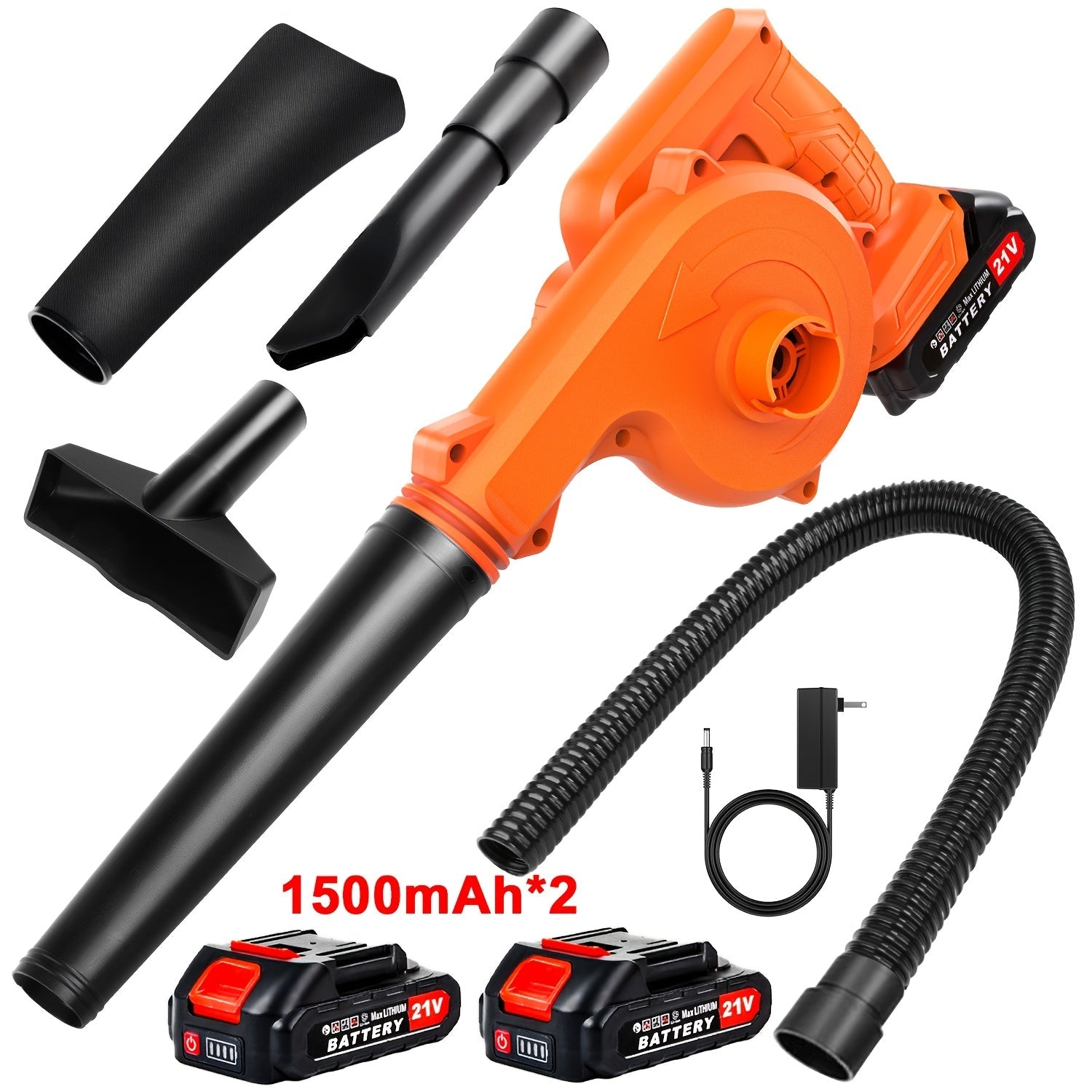 Trendbay 21V Cordless Leaf Blower & Vacuum “ Portable Electric Garden Blower