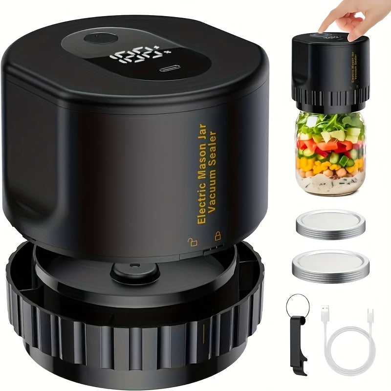 Trendbay USB Rechargeable Mason Jar Vacuum Sealer Set