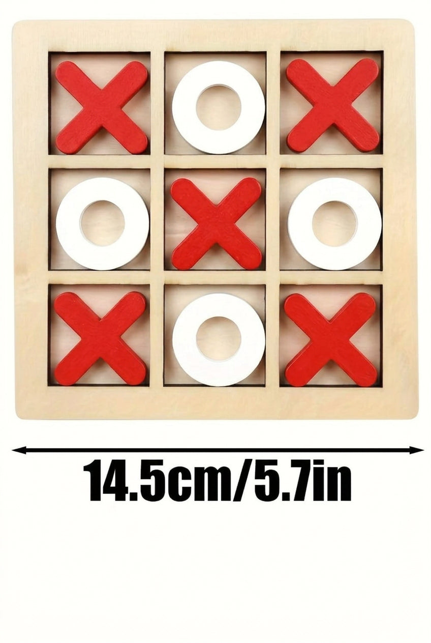 Trendbay Large Wooden Tic Tac Toe Board Family Game