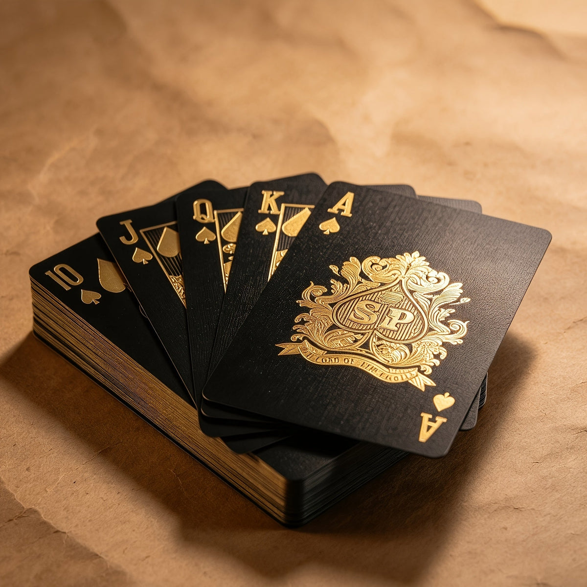 Trendbay Luxury Heart-Design Playing Cards with Golden Foil Stamping – Adult Card Game