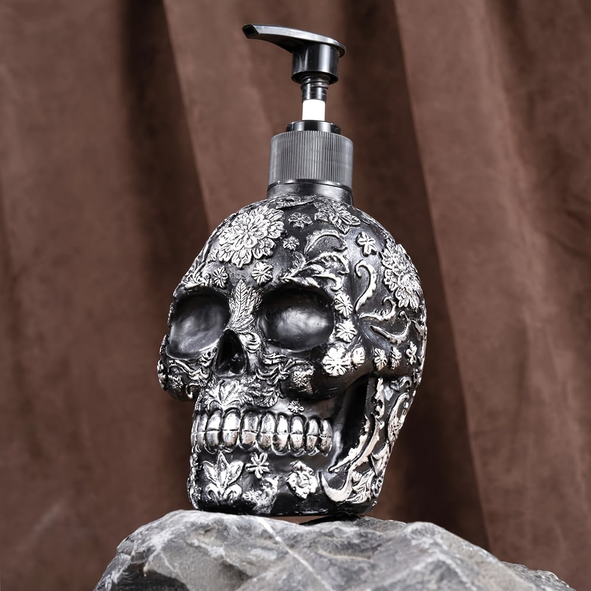 Trendbay Skull Soap Dispenser 320ml Black