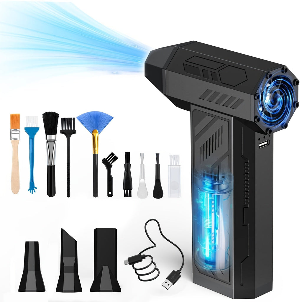 Trendbay 130,000 RPM Electric Air Duster “ High Power Cordless Turbo Blower