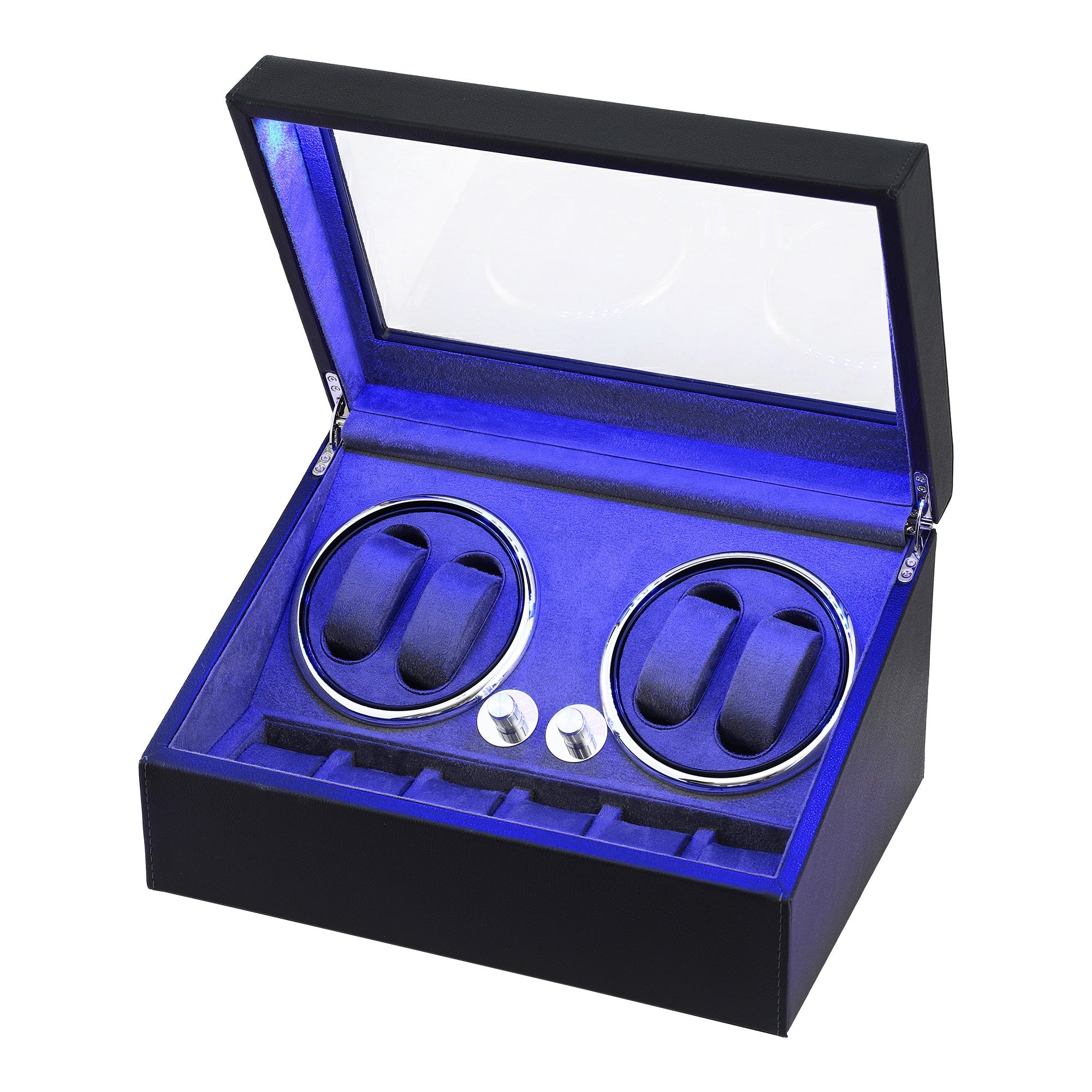 Trendbay Automatic Watch Winder Box with LED Light – Luxury Watch Display & Storage Case