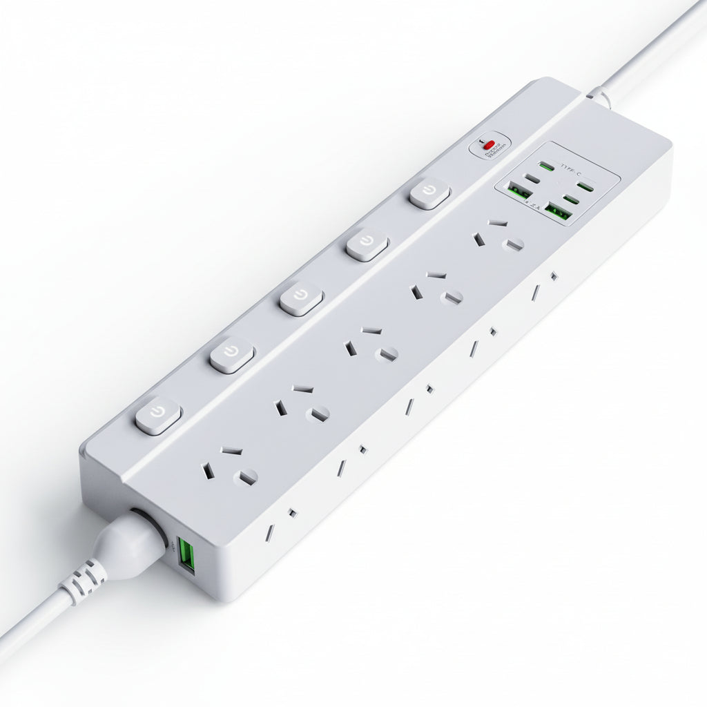 Trendbay 3250W Power Strip with Individual Switch & USB-C