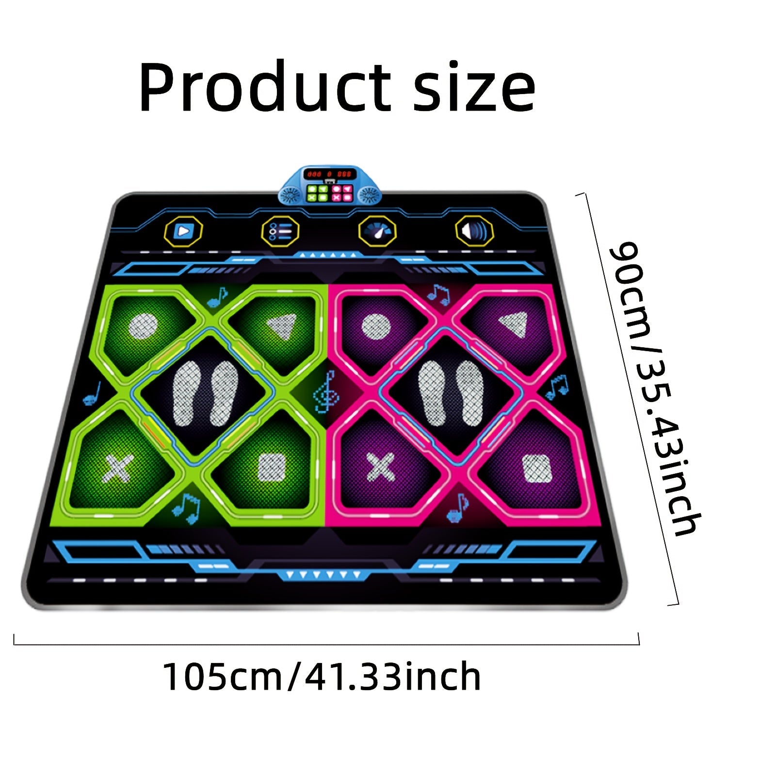 Trendbay Double Dance Mat – LED Electronic Dance Game Pad for Kids & Adults
