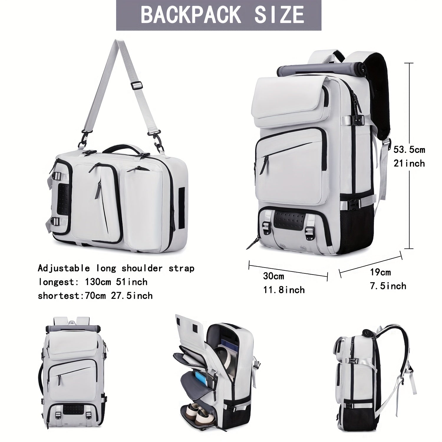 Trendbay Large Capacity Travel Laptop Backpack