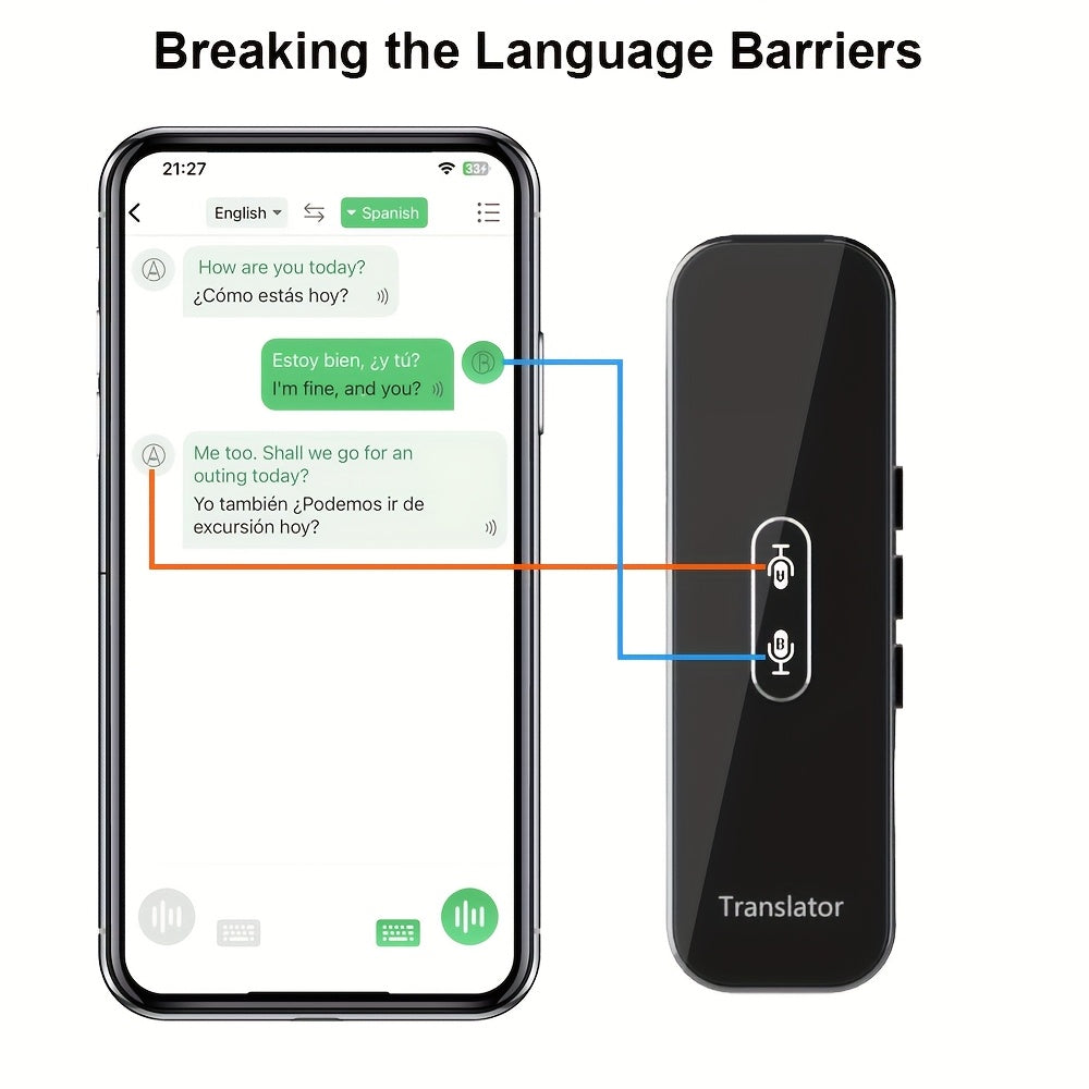 Trendbay Language Translator Device – 150 Languages Two-Way Voice Translator
