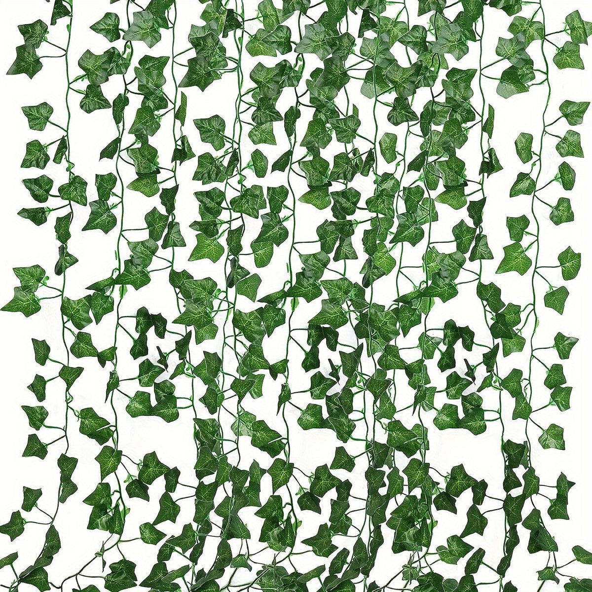 Trendbay 12pcs Artificial Ivy Vine Garland Set 120cm Green Leaf