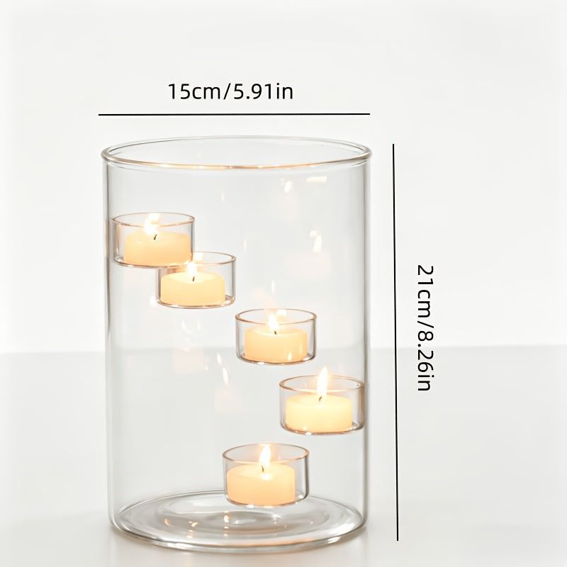 Trendbay 1Pc Cylindrical Grand Candelabra European-Style