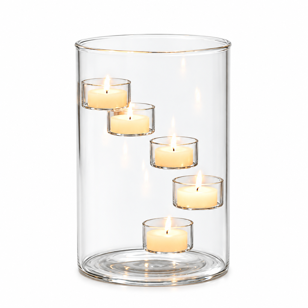 Trendbay 1Pc Cylindrical Grand Candelabra European-Style