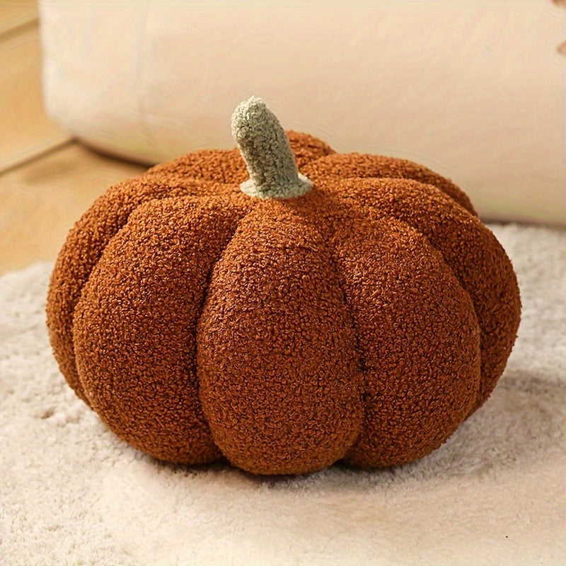 Trendbay 18CM 3D Fluffy Plush – Soft Halloween Pumpkin