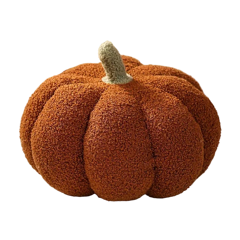 Trendbay 18CM 3D Fluffy Plush – Soft Halloween Pumpkin
