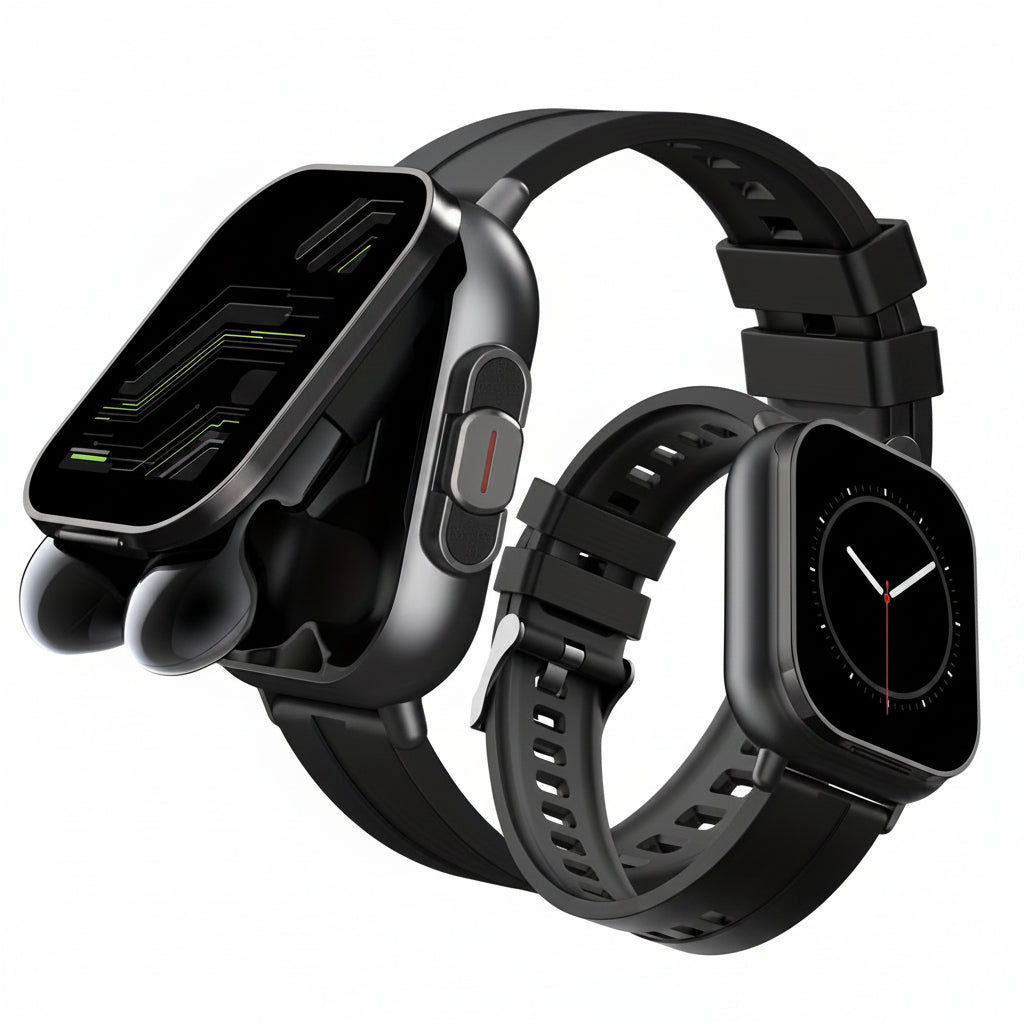Trendbay 2-in-1 Smartwatch with Wireless Earbuds
