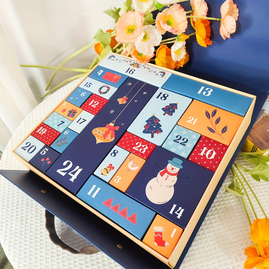 Trendbay Christmas Advent Calendar Countdown Gift Box with 24 Small Boxes