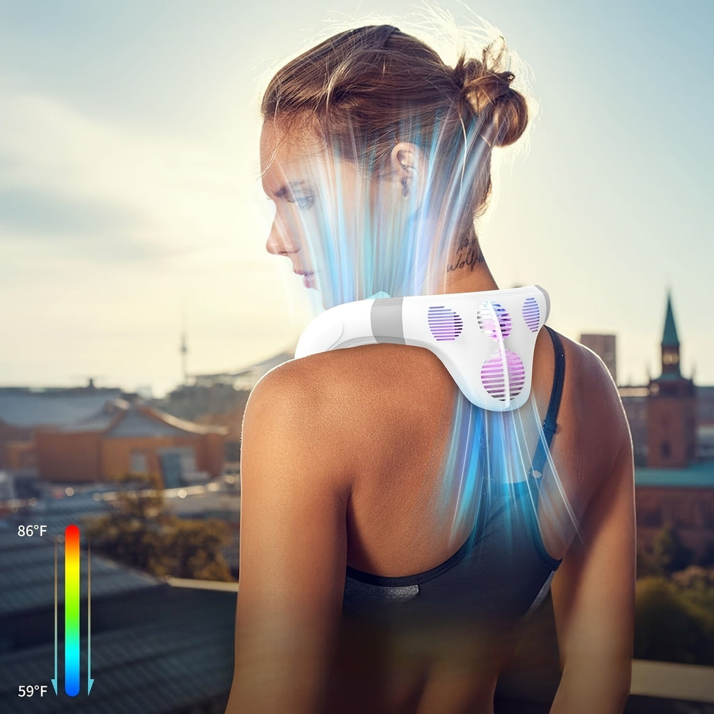 Trendbay Portable Bladeless Neck Fan with Cooling Plate