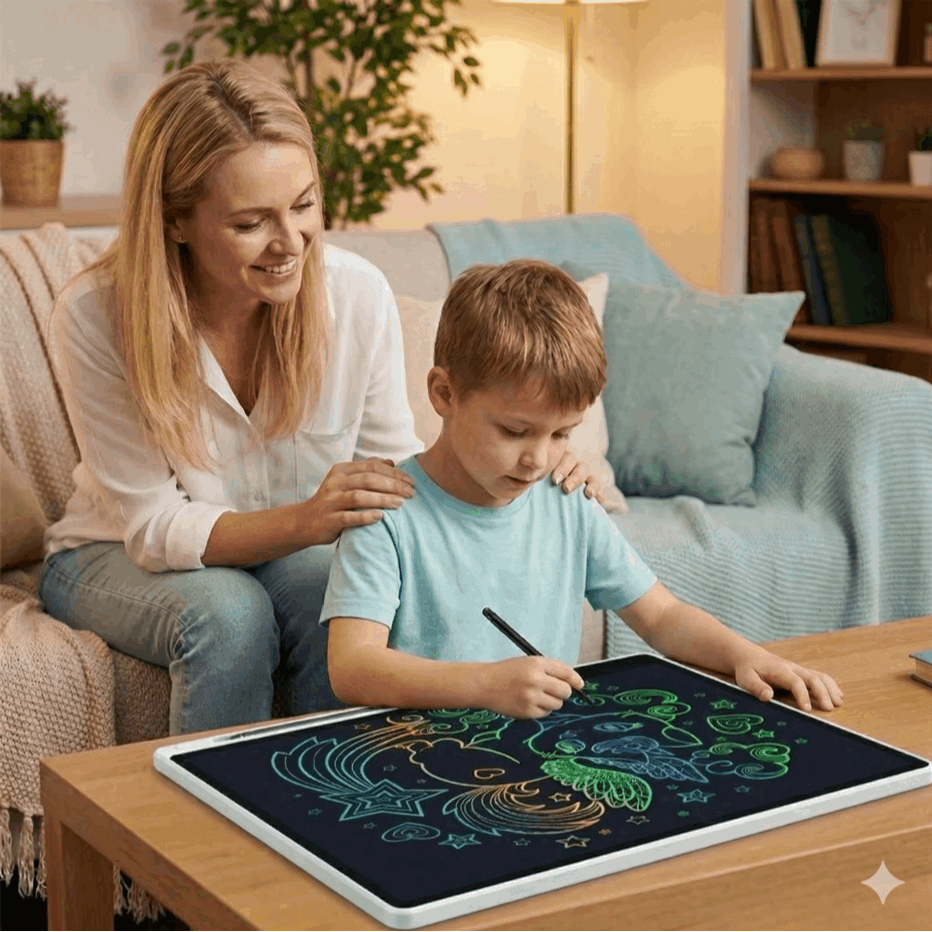 Trendbay 20-Inch LCD Writing Tablet – Rechargeable Kids Drawing Board & Learning Easel