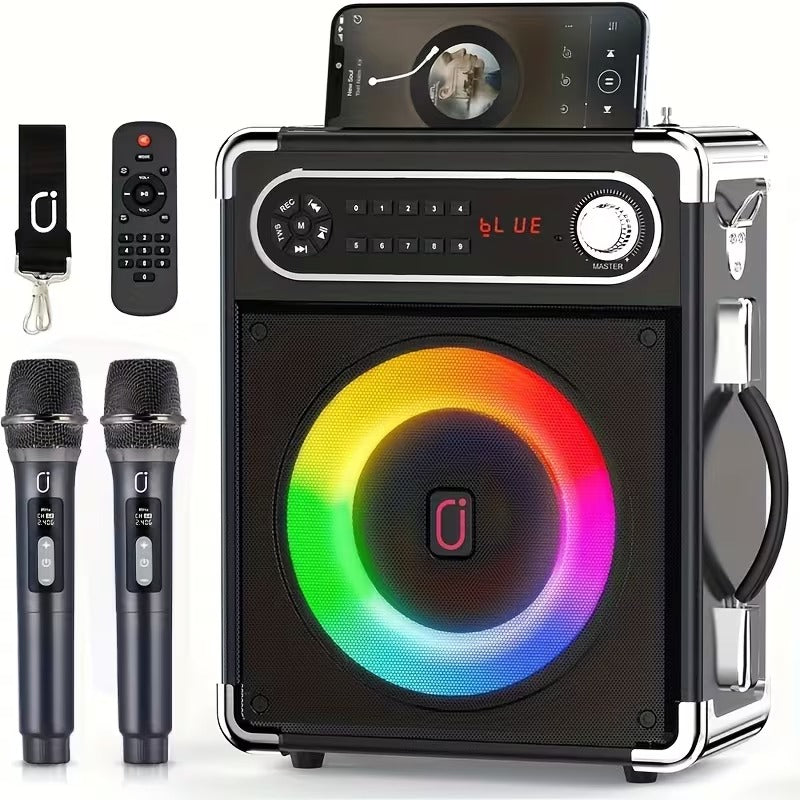 Trendbay Portable Speaker with 2 Wireless Microphones