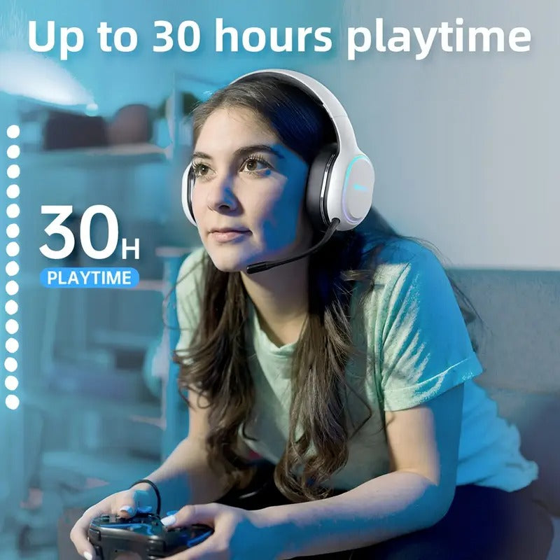 Trendbay Pro Wireless Gaming Headset with Detachable Microphone