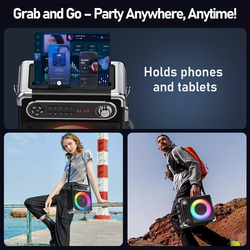 Trendbay Portable Speaker with 2 Wireless Microphones