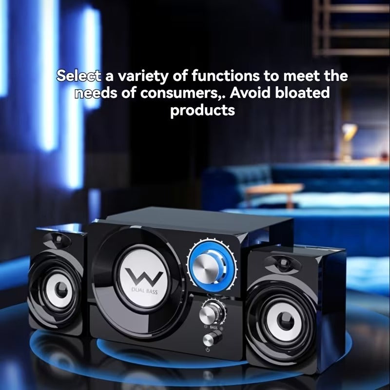 Trendbay Wooden Desktop Computer Speakers