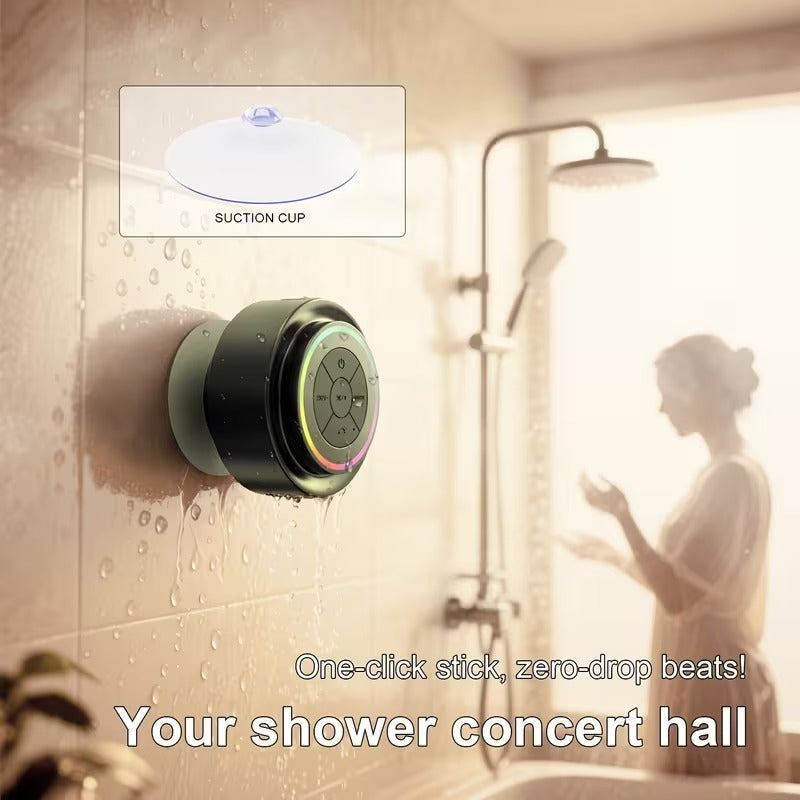 Trendbay Wireless Speaker with Suction Cup & LED Lights