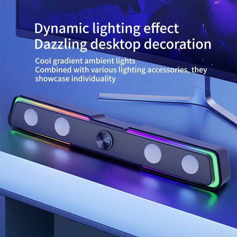 Trendbay Gaming Soundbar with RGB Lights