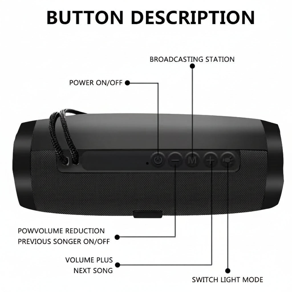 Trendbay T&G 157 Wireless Speaker with LED Light Effects